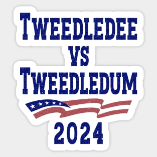 Tweedledee VS Tweedledum 2024 Sticker
